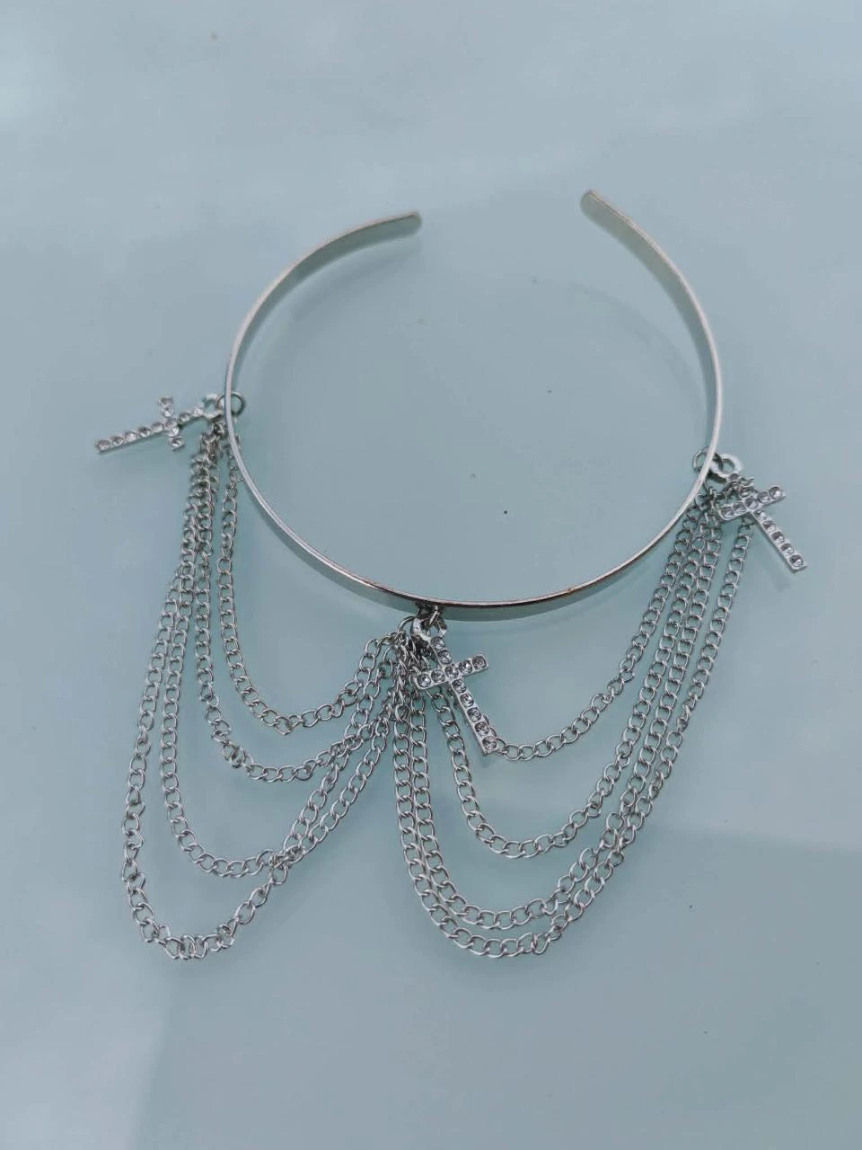 Silver chain and cross bracelet 2993 for €7.99 – photo 3
